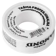 Taśma teflonowa standard 0,075mm  10mb uszczelniająca do gwintów