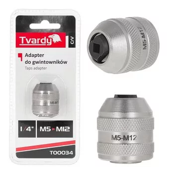 Adapter do gwintowników 1/4\" M5-M12 CrV