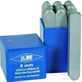 Numeratory GRAVUREM-S cyfry 3mm 9szt.