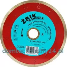 Tarcza diamentowa Żbik 180*25,4mm Koneser do gresu