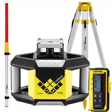 Niwelator laserowy NL300R  DIGITAL w zestawie z łatą i statywem czerwony