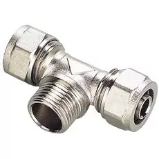 ZŁĄCZKA TRÓJNIK 16x16x1/2\" PEX. gwint zew.