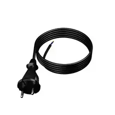 Przewód H05RR-F / 2X1,5 / 3metra, przyłączeniowy do elektronarzędzi.