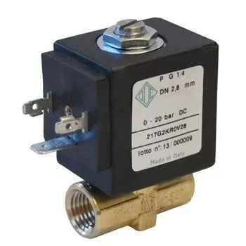 Elektrozawór 2/2 NC G1/8 FKM 0-20 bar 24V AC 21TG1KR0V22-08024A