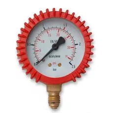 Manometr z osłoną 40bar-1/4\"  Acetylen