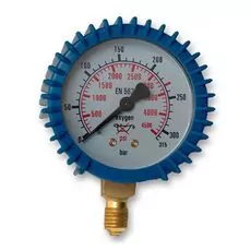 Manometr z osłoną 16bar-1/4\"  Tlen