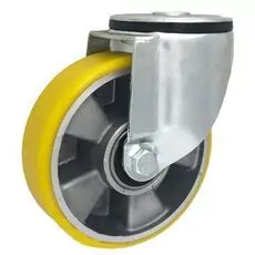 Koło alum. poliuretan. A37P - 140mm, 250kg w obud. z otworem Koło alum. poliuretan. A37P - 140mm, 250kg w obud. z otworem
