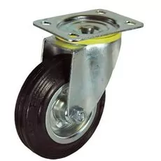 Koło metalowo gumowe skrętne 42 - 160mm, 150kg Koło metalowo gumowe skrętne 42 - 160mm, 150kg