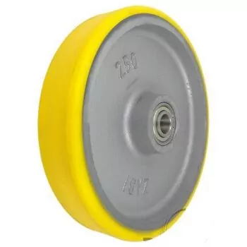 Koło żeliwno-poliuretanowe 90ZP/25 - 250mm, 1000kg