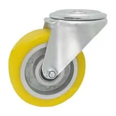 Koło alum. poliuretan. A17P - 100mm, 100kg w obud. z otworem Koło alum. poliuretan. A17P - 100mm, 100kg w obud. z otworem
