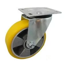 Koło A22MP alumin.-poliuret. 125mm 100kg w obud. skrętnej