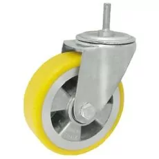 Koło alum. poliuretan. z trzpieniem A24MP*M12 - 125mm, 100kg