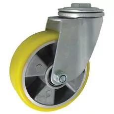 Koło alum. poliuretan. A27PW - 125mm, 250kg w obud. z otworem Koło alum. poliuretan. A27PW - 125mm, 250kg w obud. z otworem
