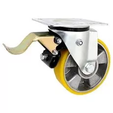 Koło A35PH alumin.-poliuret. 140mm 250kg w obud. skręt. z ham.