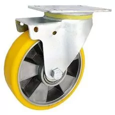 Koło A42PW alumin.-poliuret. 160mm 400kg w obud. skrętnej