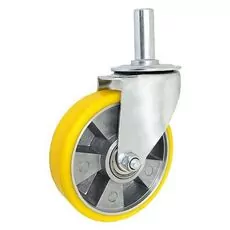 Koło alum. poliuretan. z trzpieniem A44P*32 - 160mm, 200kg