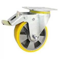 Koło A45PWH alumin.-poliuret. 160mm 400kg w obud. skręt. z ham.
