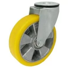 Koło alum. poliuretan. A57P - 180mm, 200kg w obud. z otworem Koło alum. poliuretan. A57P - 180mm, 200kg w obud. z otworem