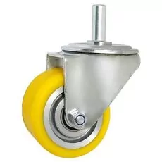 Koło alum. poliuretan. z trzpieniem A5P*24 - 80mm, 100kg