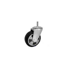 Koło aluminiowo-gumowe z trzpieniem A24MG*M12  - 125mm, 150kg