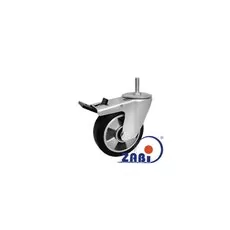 Koło aluminiowo-gumowe z trzpieniem i hamulcem  A26MGH*M12  - 125mm, 150kg