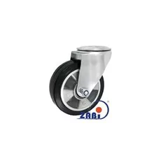 Koło aluminiowo-gumowe z otworem  A27MG - 125mm, 150kg