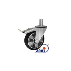 Koło aluminiowo-gumowe z trzpieniem i hamulcem  A46GH*32 - 160mm, 200kg