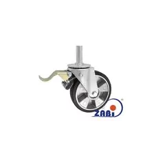 Koło aluminiowo-gumowe z trzpieniem i hamulcem  A56GH*28 - 180mm, 200kg
