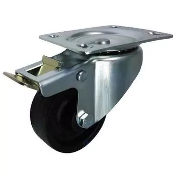 Koło do 250st 80mm, 100kg, 6EH w obud. skręt. z hamulcem