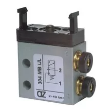Zawór mechaniczny mini 3/2 do węża fi 4 mm NO normalnie otwarty do przycisków, przyłącze boczne MB 314 UL Zawór mechaniczny mini 3/2 do węża fi 4 mm NO normalnie otwarty do przycisków, przyłącze boczne MB 314 UL