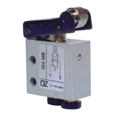 Zawór krańcowy 3/2 do węża fi 4 mm, NC z rolką MR 304 Zawór krańcowy 3/2 do węża fi 4 mm, NC z rolką MR 304